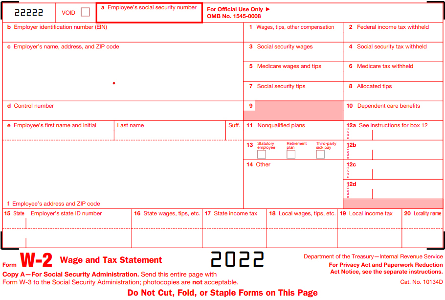 Form W2 Filing Requirements